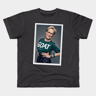 GOAT Meryl greatest actress of all time Kids T-Shirt